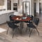 Regency Kahlo Round Table & Chair Sets, 48 W, 48 L, 29 H, Wood, Metal, Plastic Top, Cherry TPL48RNDCHBK47BK - alternate 1
